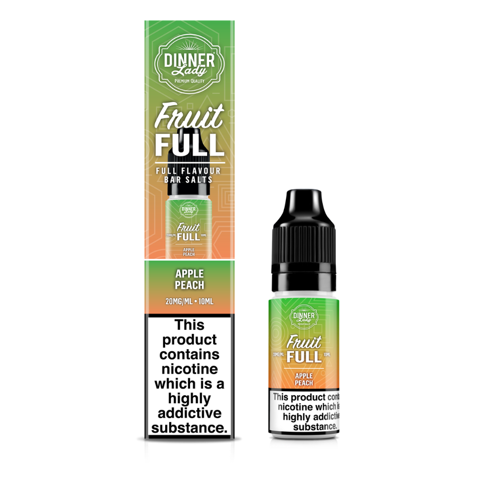 Dinner Lady | Fruit Full | Apple Peach | Nic Salts | 10ml x 10