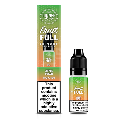 Dinner Lady | Fruit Full | Apple Peach | Nic Salts | 10ml x 10