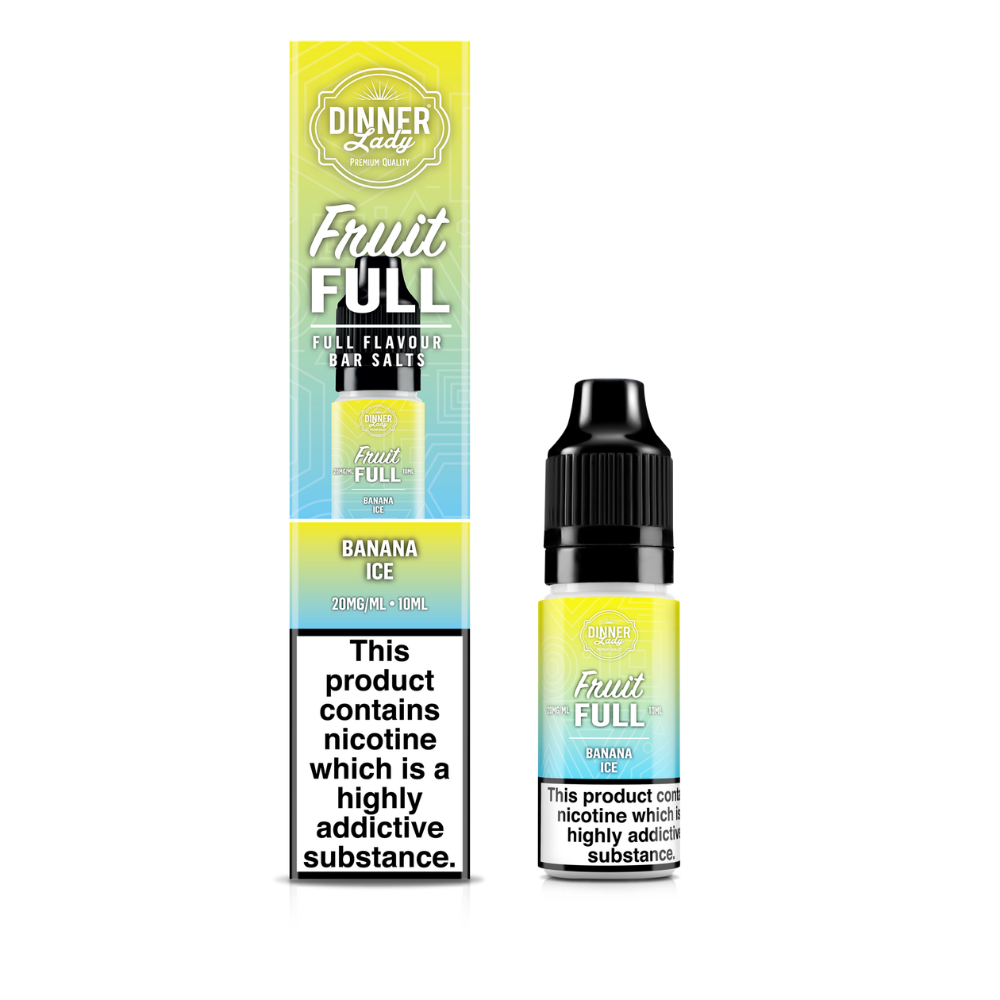 Dinner Lady| Fruit Full | Banana Ice | Nic Salts | 10ml x 10