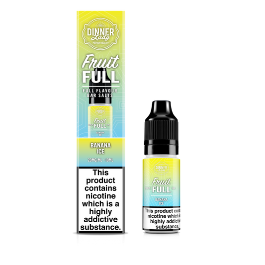 Dinner Lady| Fruit Full | Banana Ice | Nic Salts | 10ml x 10