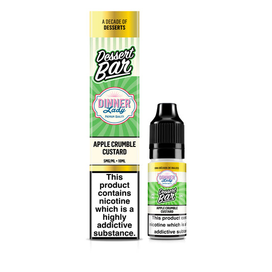 Dinner Lady | Apple Crumble Custard | Dessert Bar Salts | 10ml x 10
