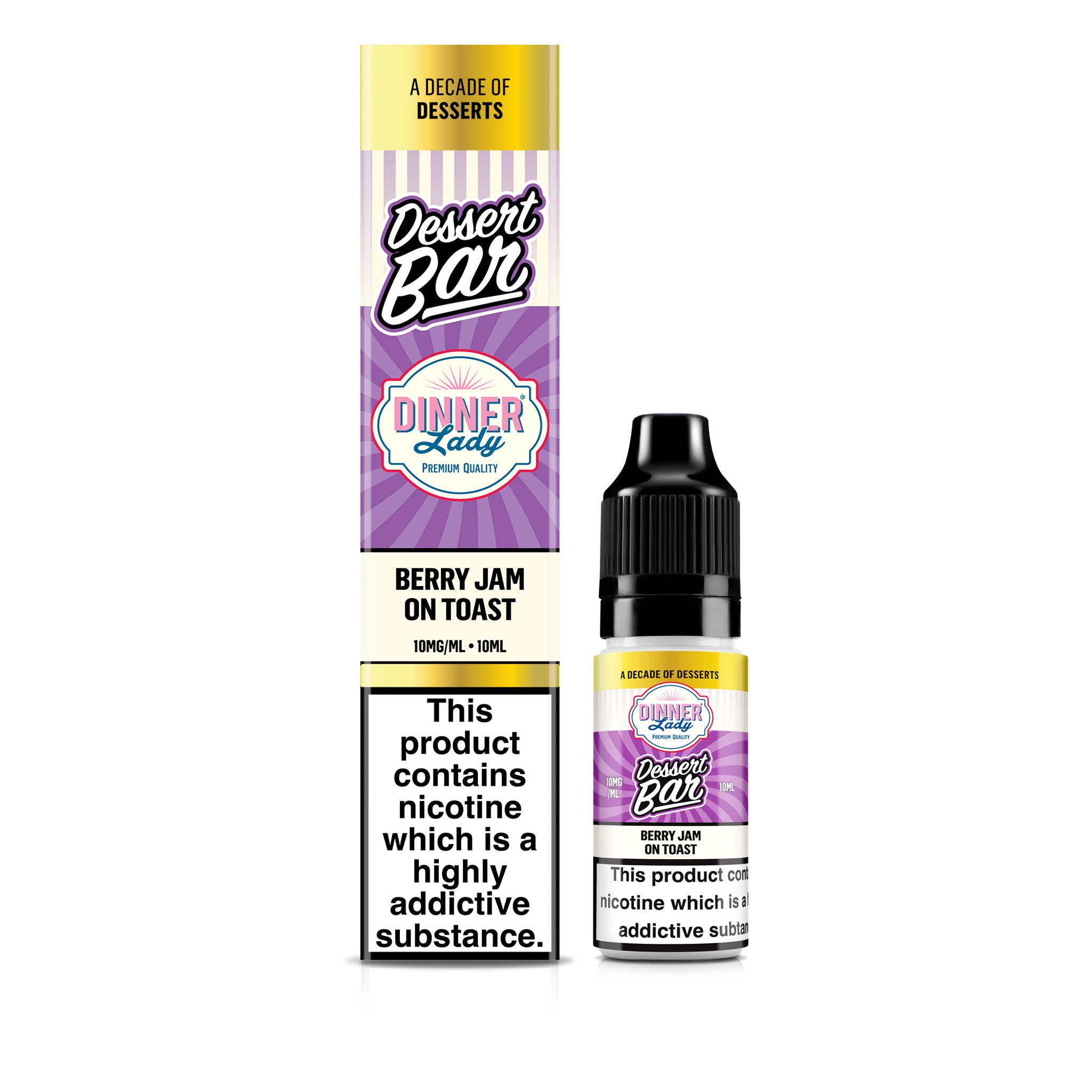 Dinner Lady | Berry Jam On Toast | Dessert Bar Salts | 10ml x 10