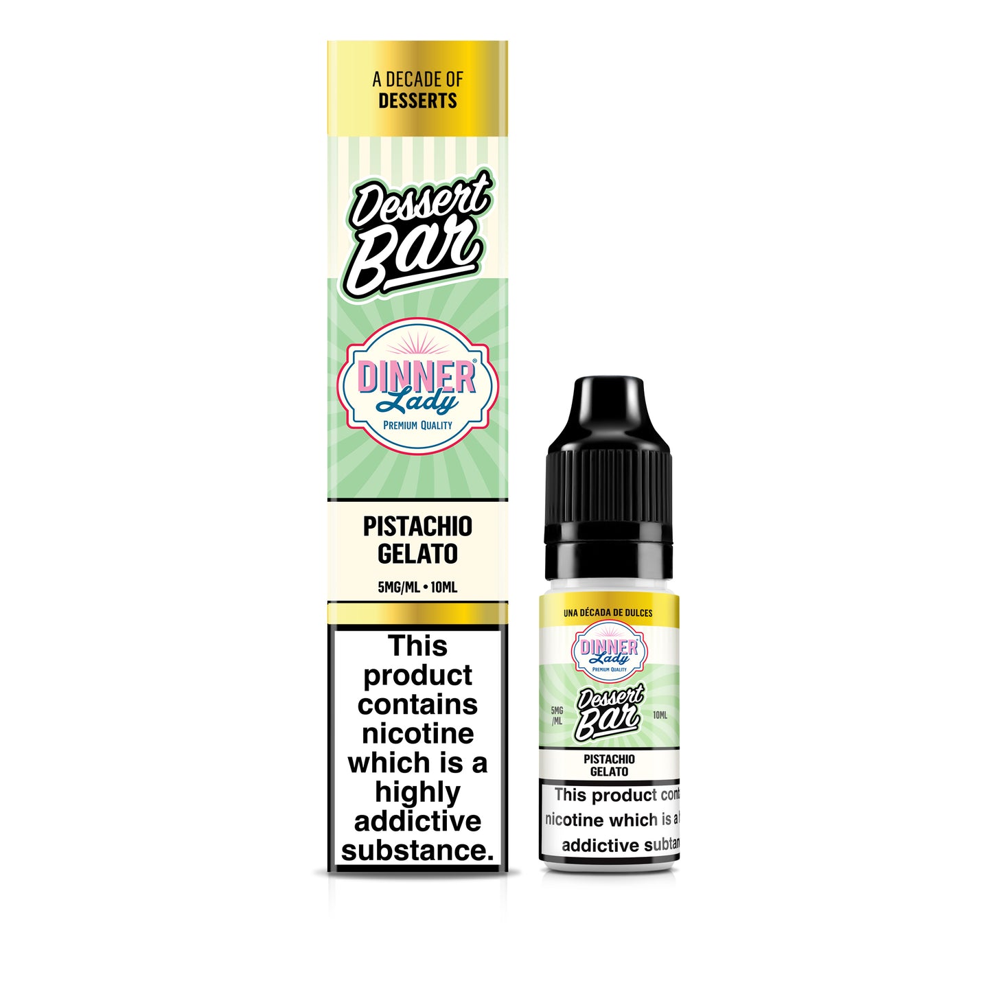 Dinner Lady | Pistachio Gelato | Dessert Bar Salts | 10ml x 10