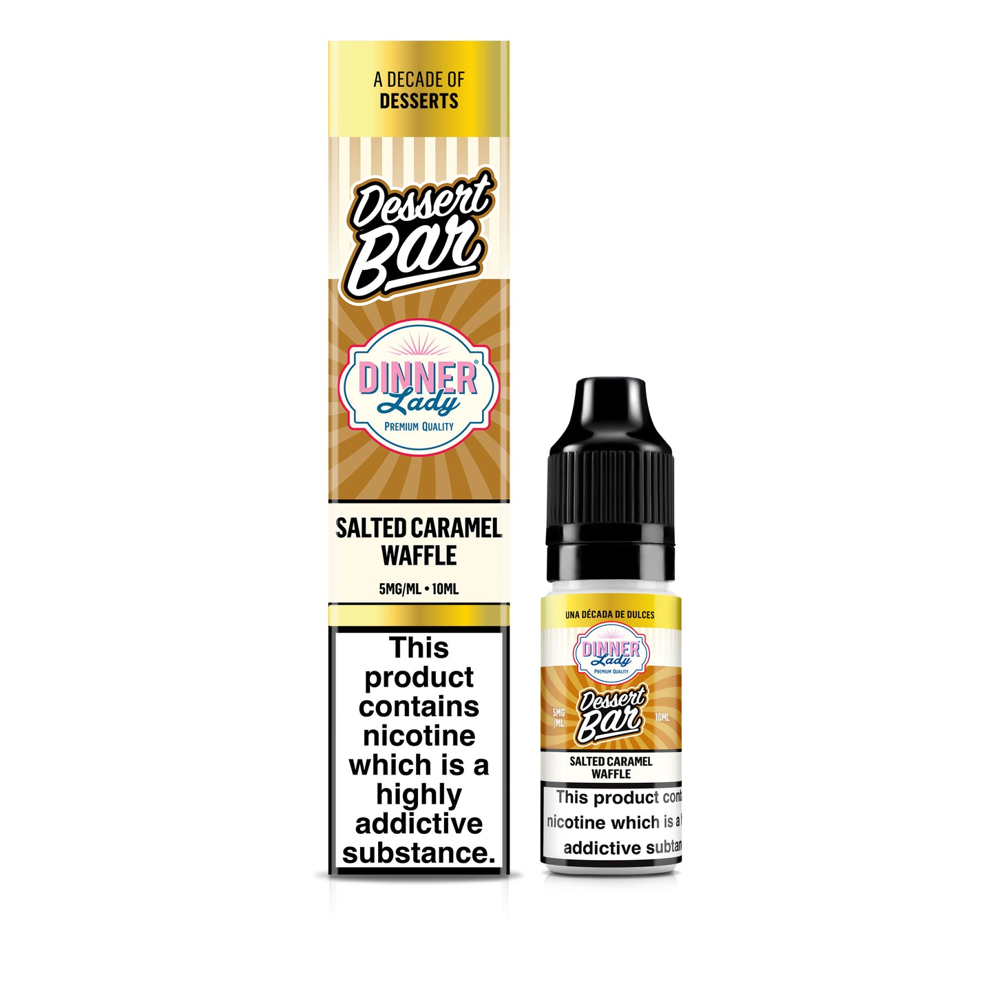 Dinner Lady | Salted Caramel Waffle | Dessert Bar Salts | 10ml x 10