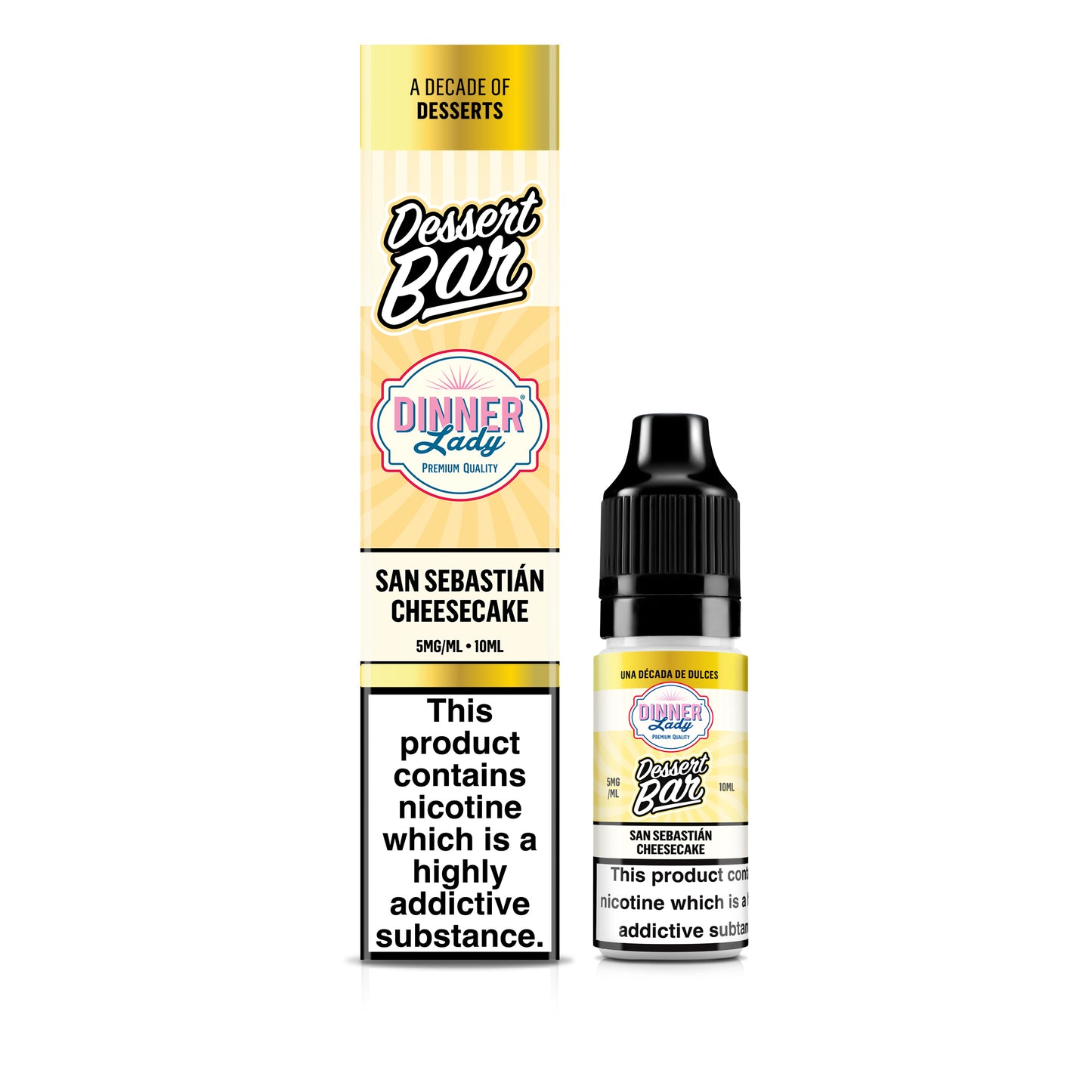Dinner Lady | San Sebastian Cheesecake | Dessert Bar Salts | 10ml x 10