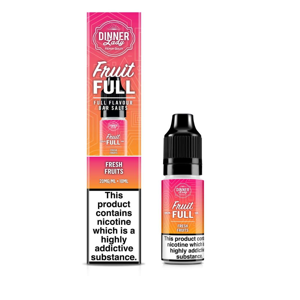 Dinner Lady | Fruit Full | Fresh Fruit | Nic Salts | 10ml x 10