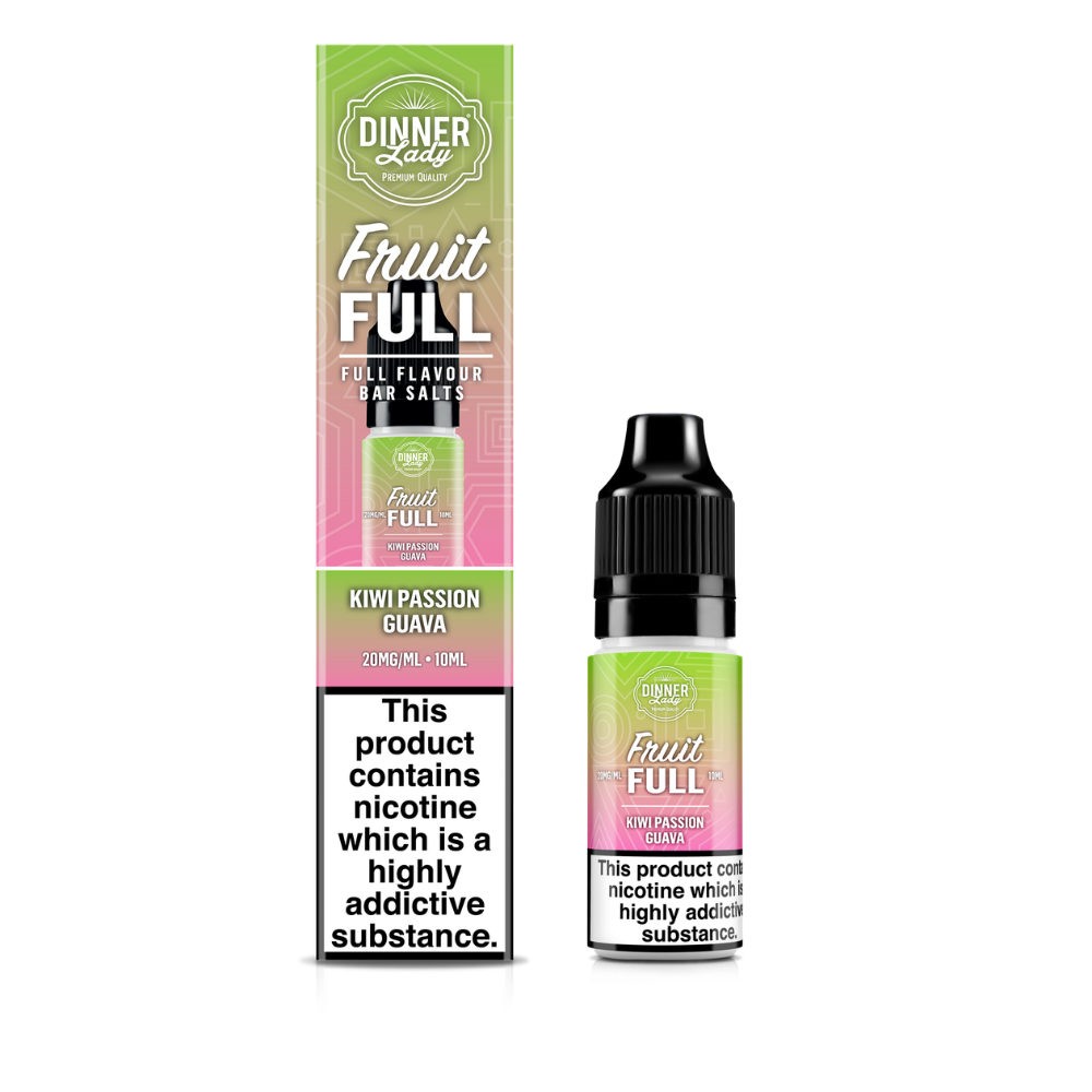 Dinner Lady | Fruit Full | Kiwi Passion Guava | Nic Salts | 10ml x 10