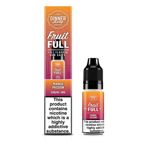Dinner Lady | Fruit Full | Mango Passion | Nic Salts | 10ml x 10