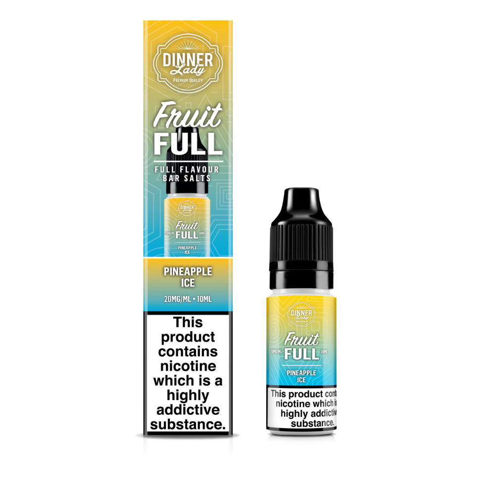 Dinner Lady | Fruit Full | Pineapple Ice | Nic Salts | 10ml x 10