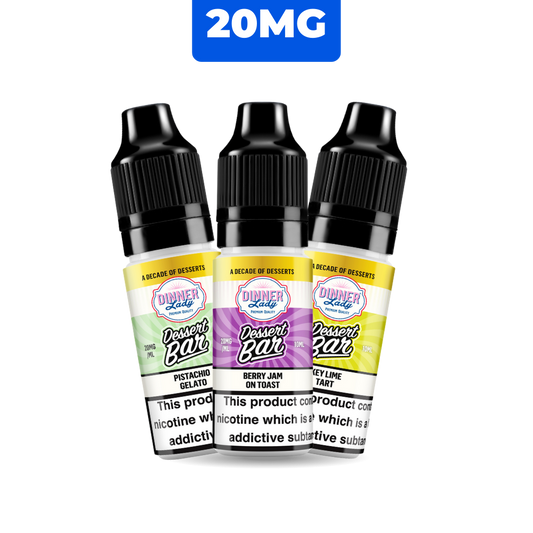 Dinner Lady Dessert Bar Salts -  Bundle 20mg (60 Units + 30 Units FREE)