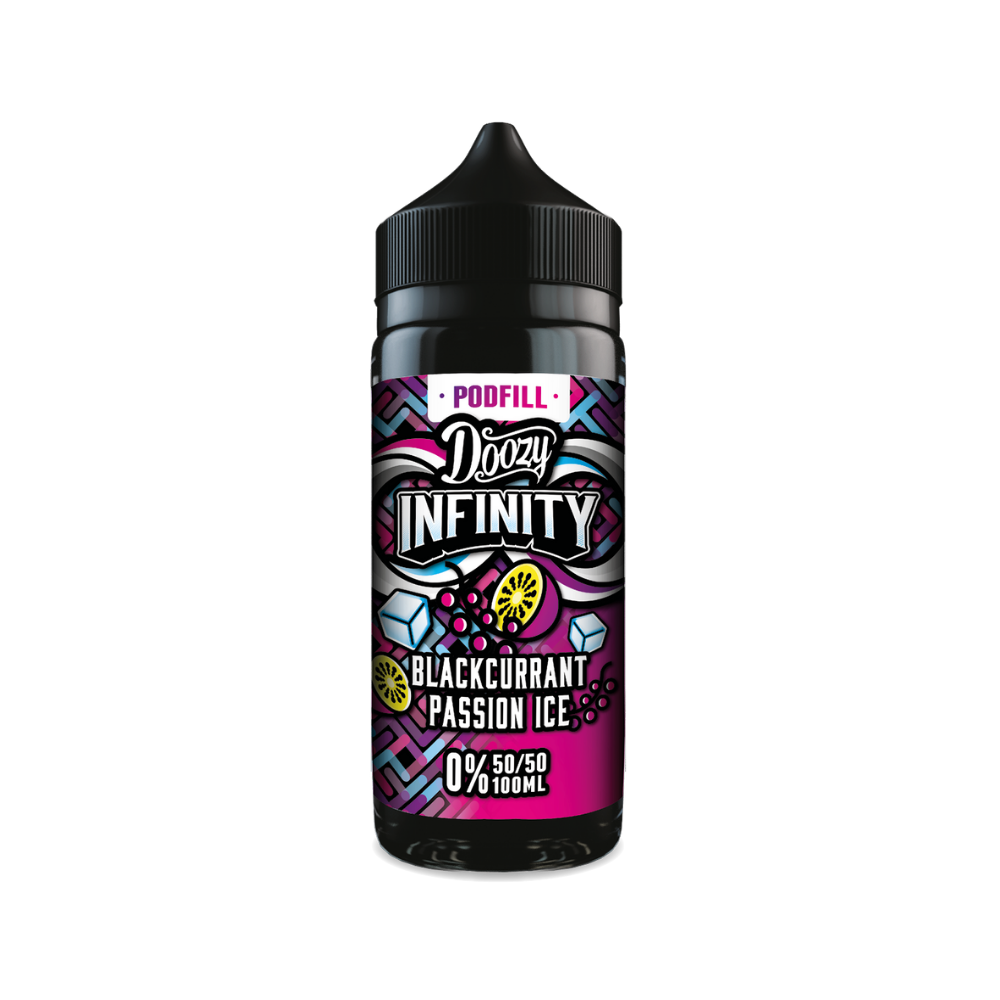 Doozy | Infinity | Blackcurrant Passion Ice | Shortfill | 100ml | 50/50