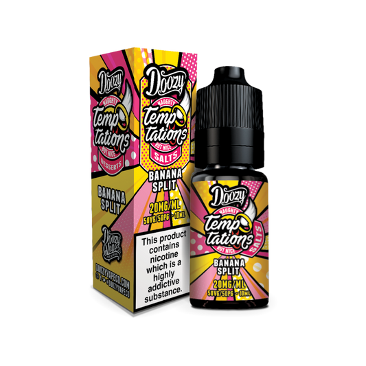 Doozy | Temptations Salts | Banana Split | Nic Salt | 10ml