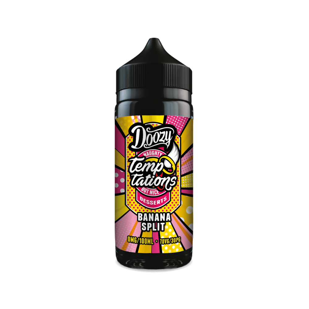Doozy | Temptations | Banana Splits | Shortfill | 100ml