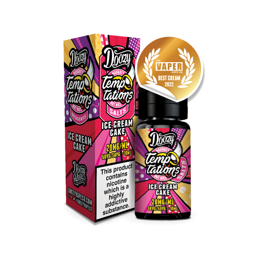 Doozy | Temptations Salts | Ice Cream Cake | Nic Salt | 10ml