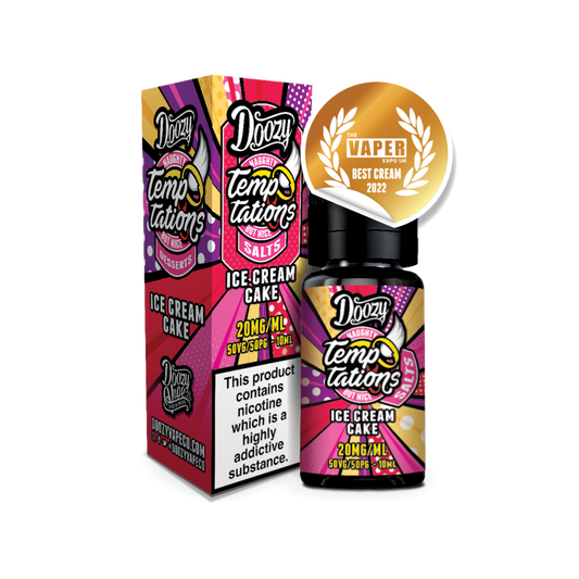 Doozy | Temptations Salts | Ice Cream Cake | Nic Salt | 10ml