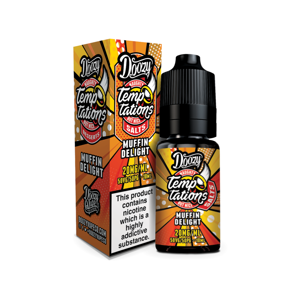 Doozy | Temptations Salts | Muffin Delight | Nic Salt | 10ml