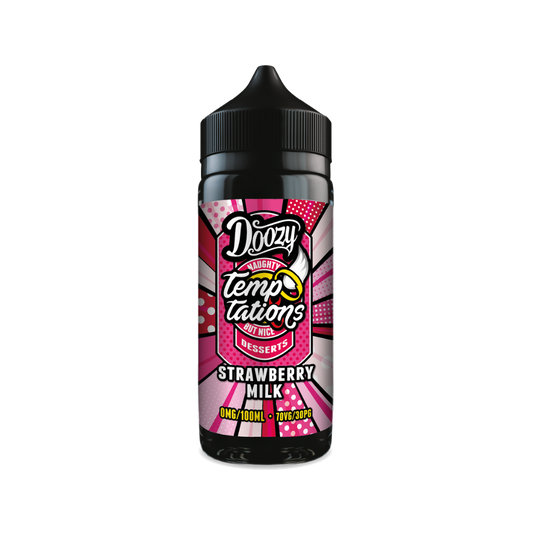 Doozy | Temptations | Strawberry Milk | Shortfill | 100ml