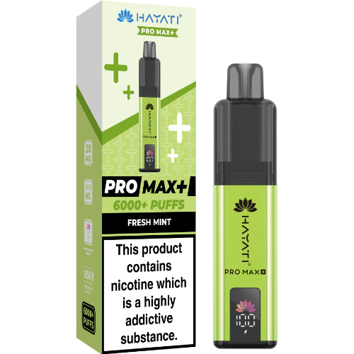 Hayati Pro Max 6000 Disposable Vape – Fresh Mint Flavour UK Wholesale