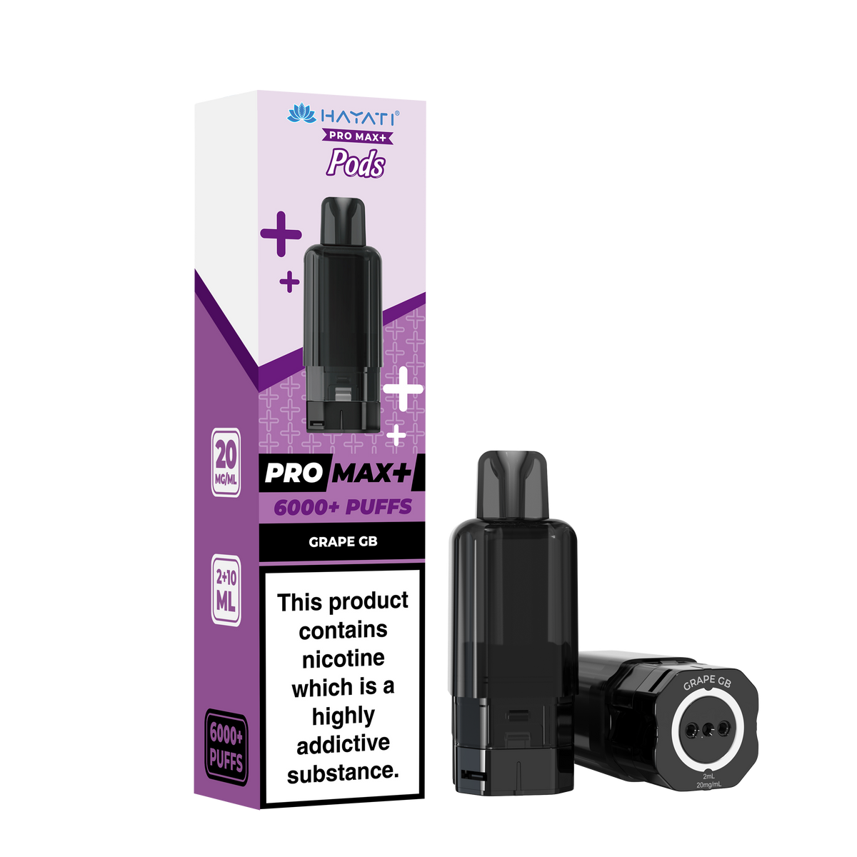 Hayati Pro Max 6K | Replacement Pods | Grape GB