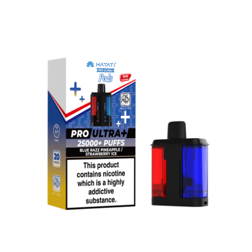 Hayati Pro Ultra 25K | Replacement Pods | Blue Razz Pineapple / Strawberry Ice