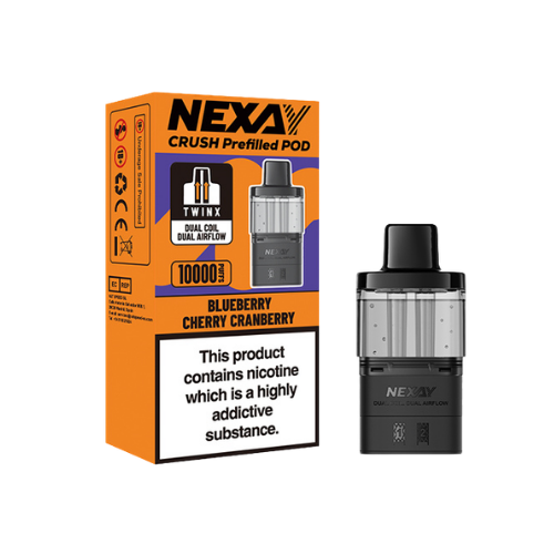 Voopoo | Nexay Crush 10K | Replacement Pods | Blueberry Cherry Cranberry