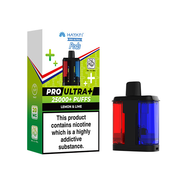 Hayati Pro Ultra 25K | Replacement Pods | Lemon Lime