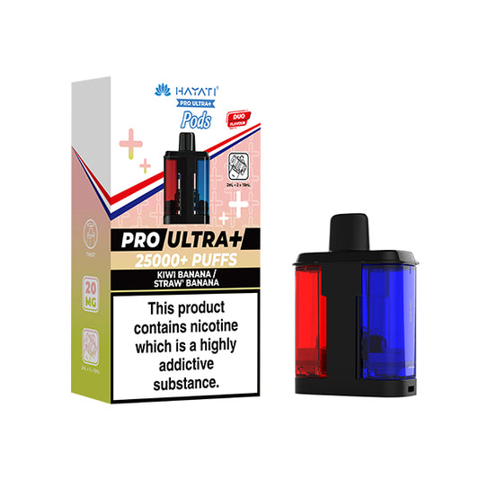 Hayati Pro Ultra 25K | Replacement Pods | Kiwi Banana / Strawberry Banana