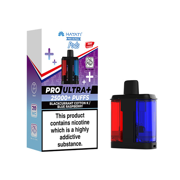 Hayati Pro Ultra 25K | Replacement Pods | Blackcurrant Cotton Candy / Blue Raspberry