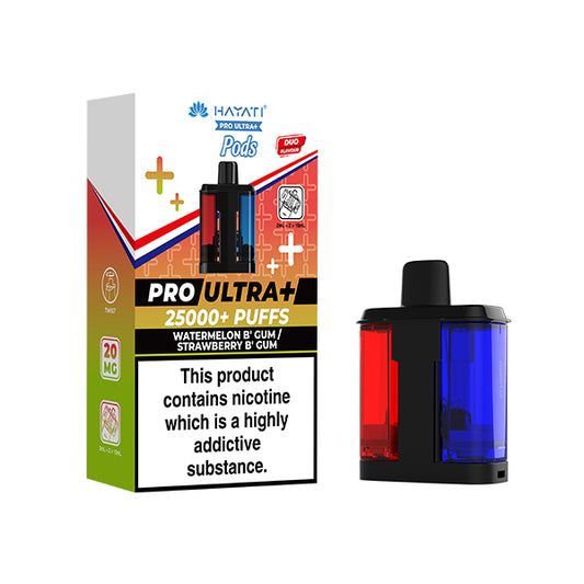Hayati Pro Ultra 25K | Replacement Pods | Watermelon Bubblegum / Strawberry Bubblegum