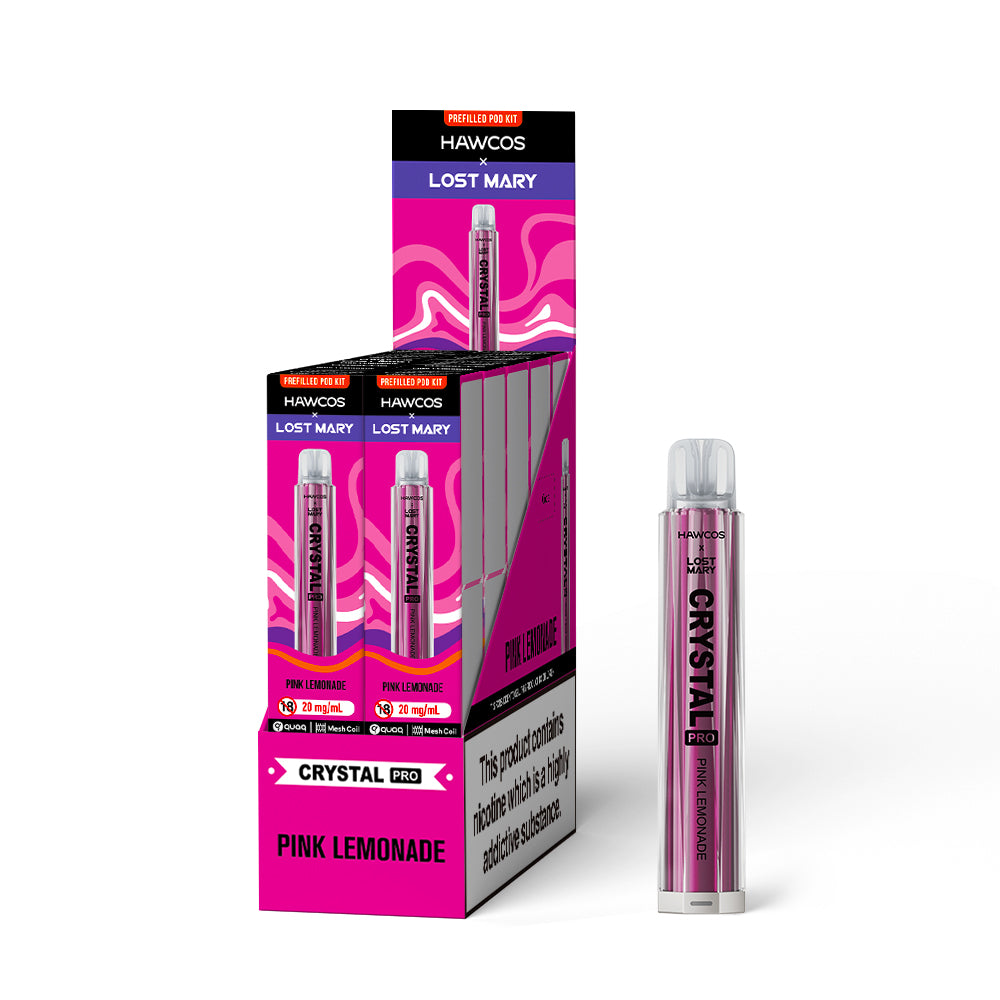 Hawcos x Lost Mary Crystal Pro Pink Lemonade Prefilled Pod Kit