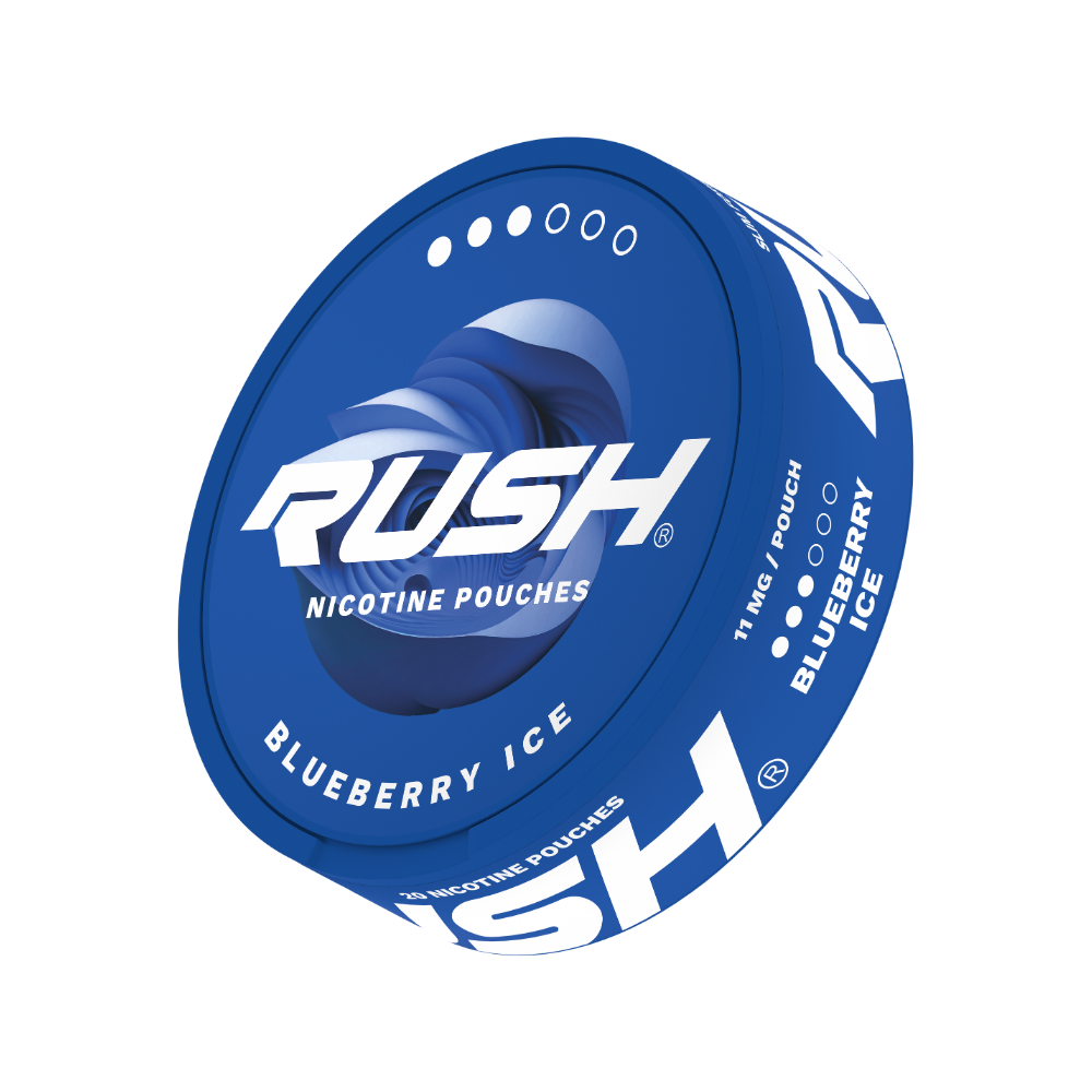 RUSH | Blueberry Ice | Nic Pouches | Pro 11mg