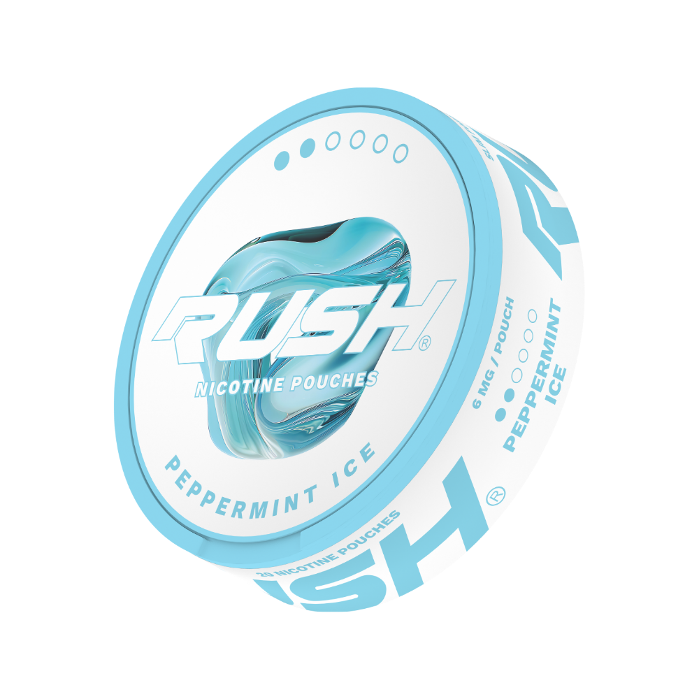 RUSH | Peppermint Ice | Nic Pouches | Light 6mg