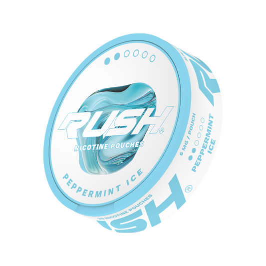RUSH | Peppermint Ice | Nic Pouches | Light 6mg