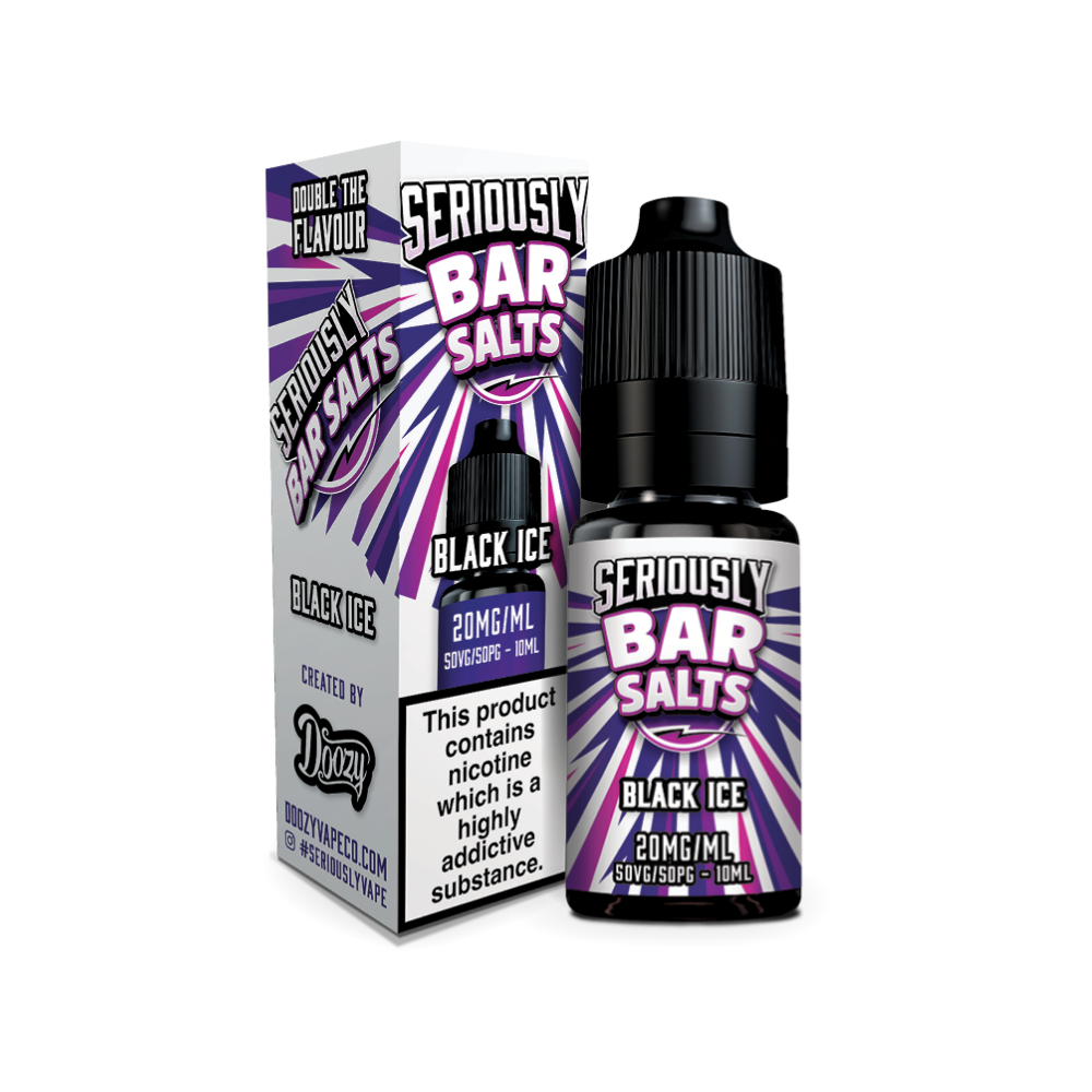 Doozy | Seriously Bar Salts | Black Ice | Nic Salt | 10ml