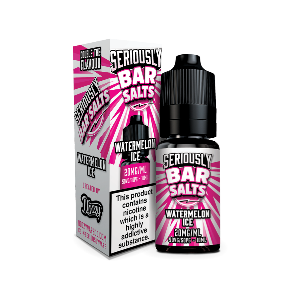 Doozy | Seriously Bar Salts | Watermelon Ice | Nic Salt | 10ml