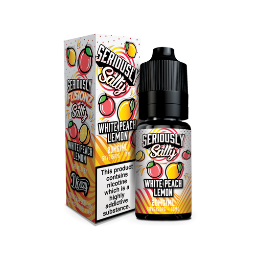 Doozy | Seriously Fusionz | White Peach Lemon Ice | Nic Salt | 10ml