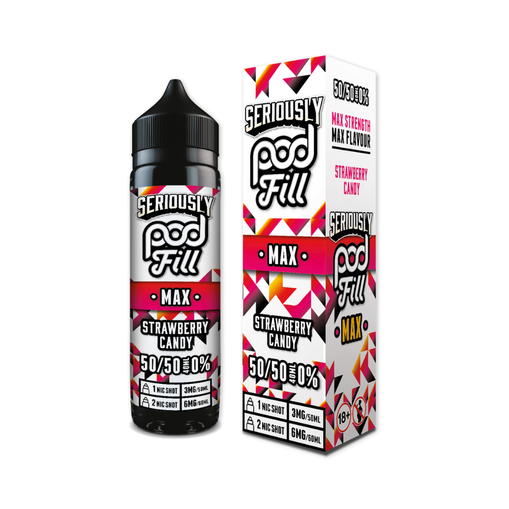 Doozy | Seriously Pod Fill Max | Strawberry Candy | Shortfill | 40ml