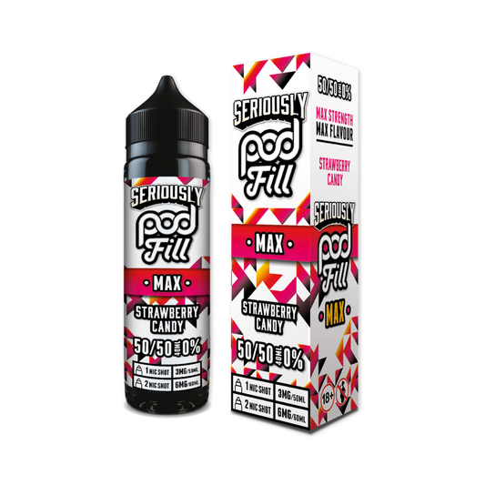 Doozy | Seriously Pod Fill Max | Strawberry Candy | Shortfill | 40ml