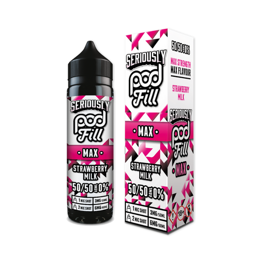 Doozy | Seriously Pod Fill Max | Strawberry Milk | Shortfill | 40ml