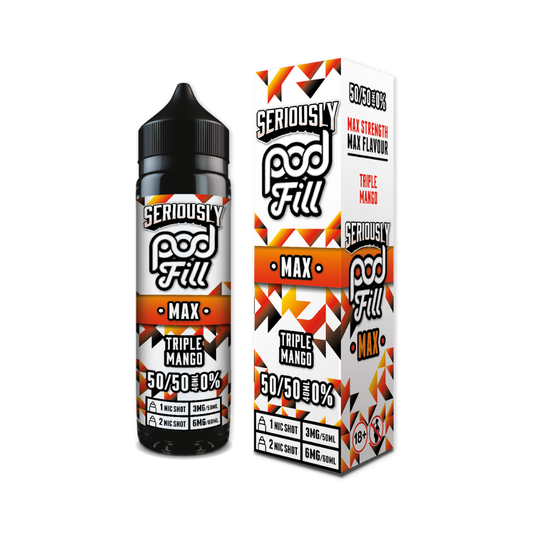 Doozy | Seriously Pod Fill Max | Triple Mango | Shortfill | 40ml