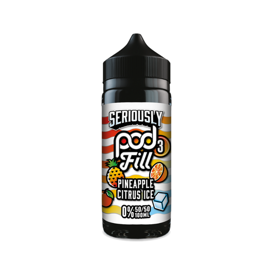 Doozy | Seriously Pod Fill X3 | Pineapple Citrus Ice | Shortfill | 100ml