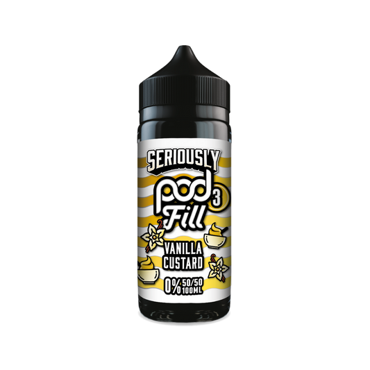 Doozy | Seriously Pod Fill X3 | Vanilla Custard | Shortfill | 100ml