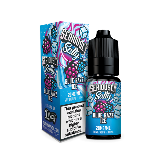 Doozy | Seriously Salty | Blue Razz Ice | Nic Salt | 10ml