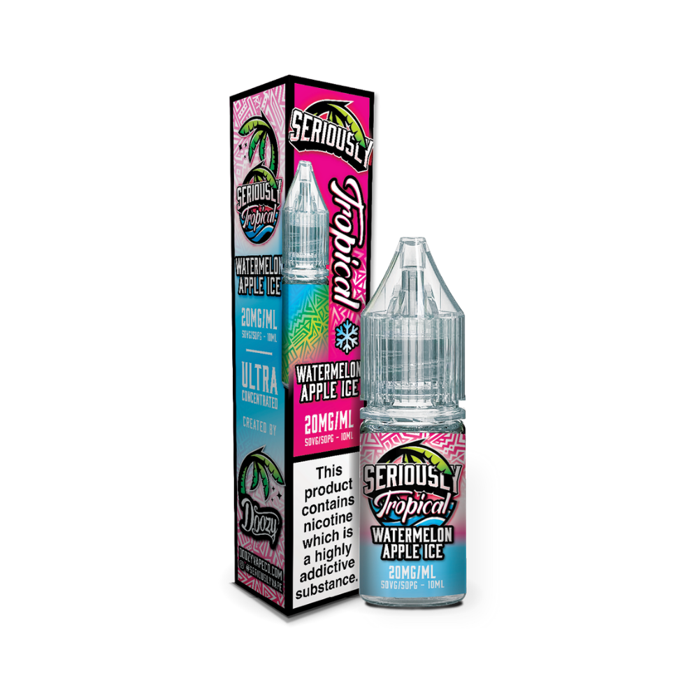 Doozy Seriously Tropical Watermelon Apple Ice 10ml Nic Salt