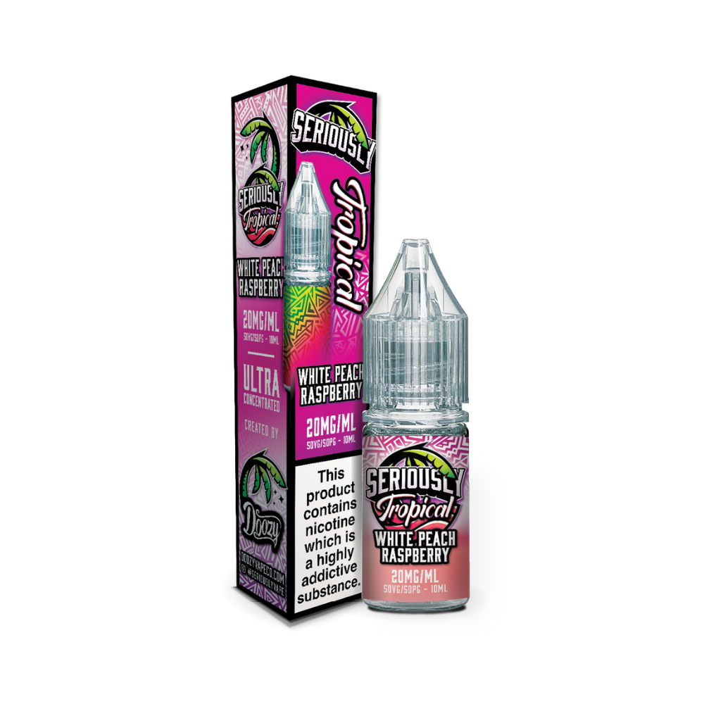 Doozy Seriously Tropical White Peach Raspberry 10ml Nic Salt