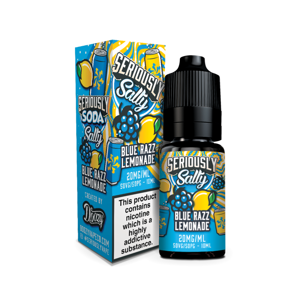 Doozy | Seriously Salty Soda | Blue Razz Lemonade | Nic Salt | 10ml