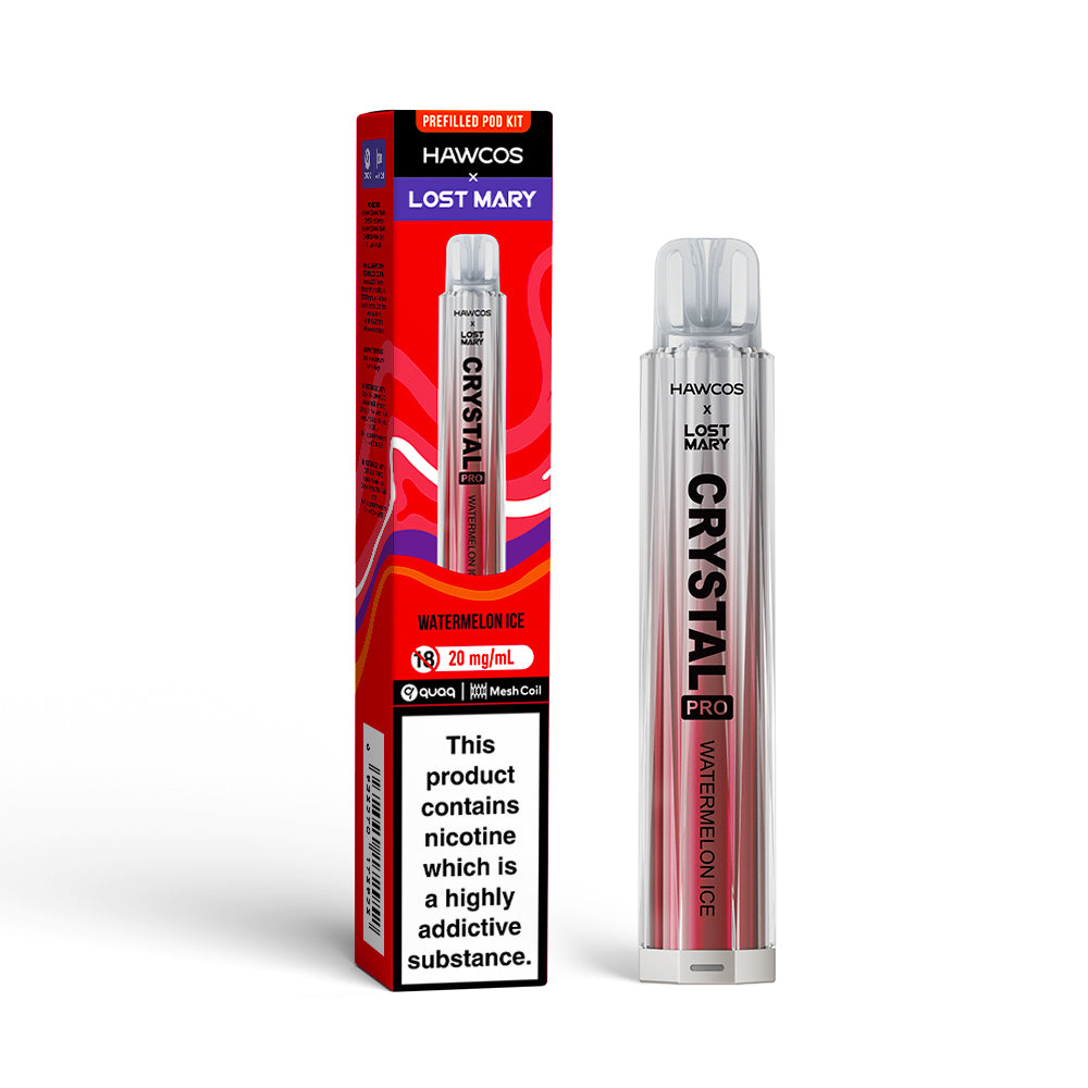 Hawcos x Lost Mary Crystal Pro Watermelon Ice Prefilled Pod Kit