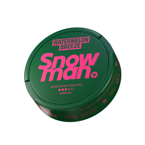 Snowman | Watermelon Breeze | Nic Pouches | Medium 9mg