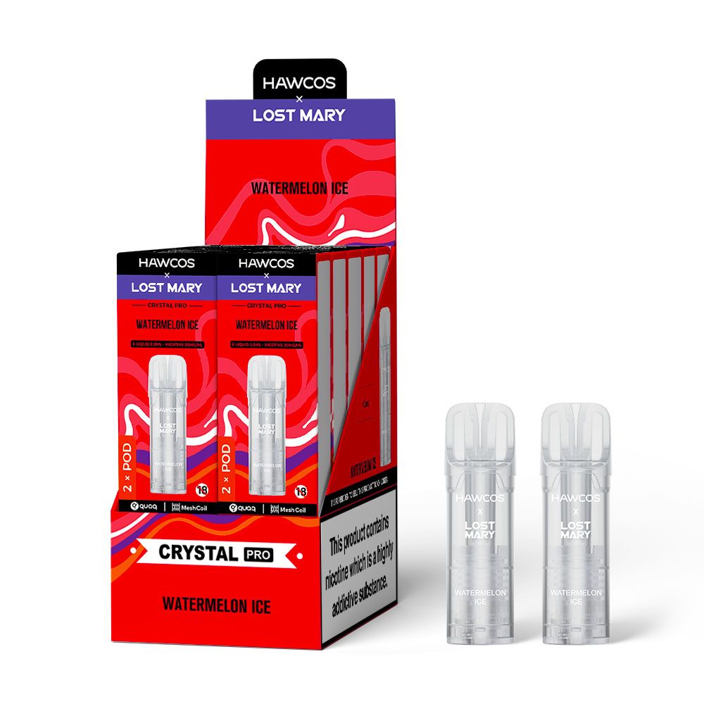 Hawcos x Lost Mary Crystal Pro Watermelon Ice Prefilled Pod