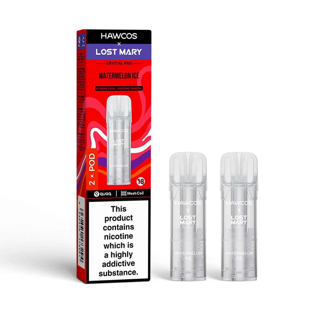 Hawcos x Lost Mary Crystal Pro Watermelon Ice Prefilled Pod